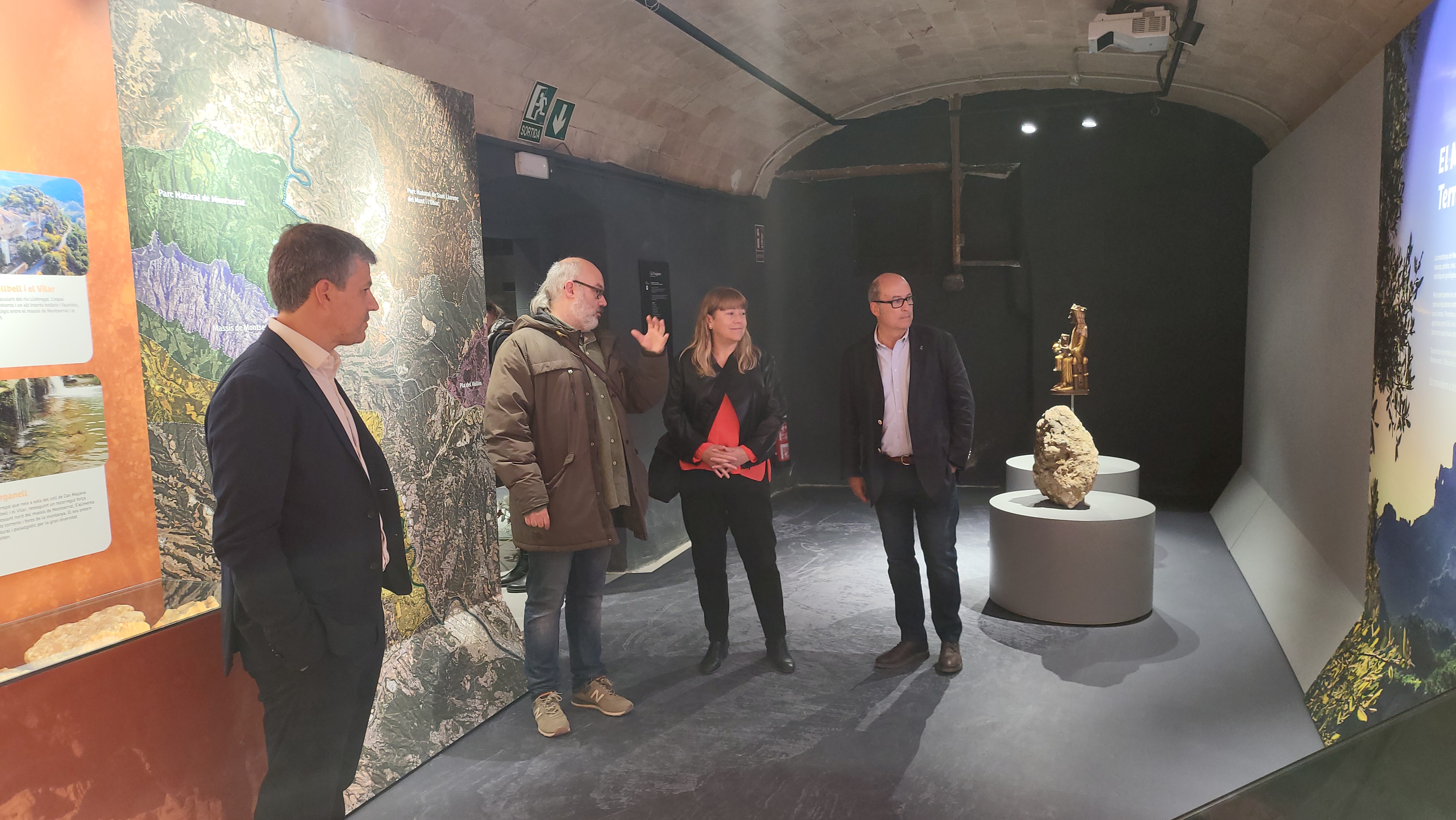 Visita de la Consellera de Cultura a Cal Puigjaner. 16 abril 2023