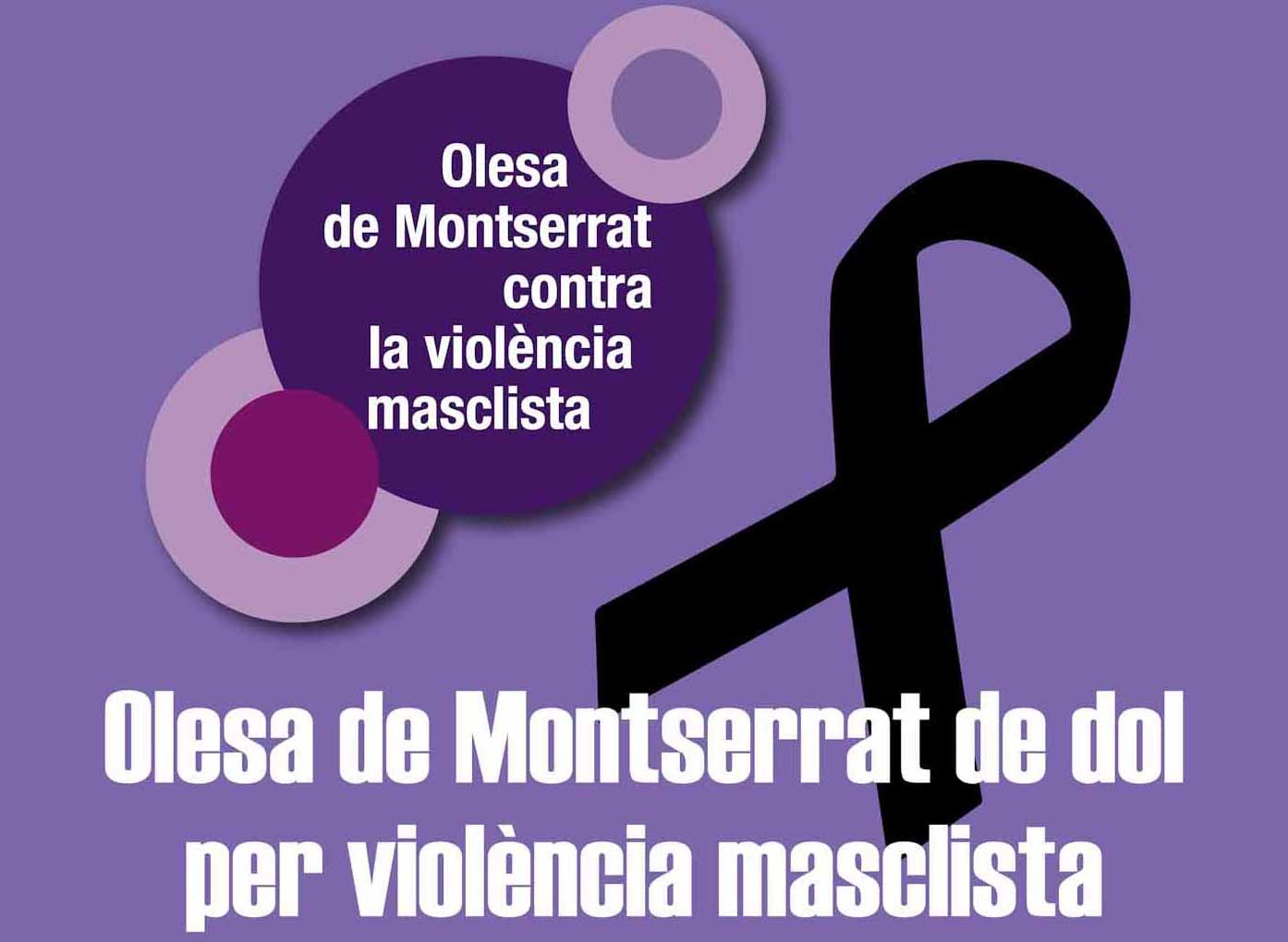 Cartell de dol contra la violència masclista