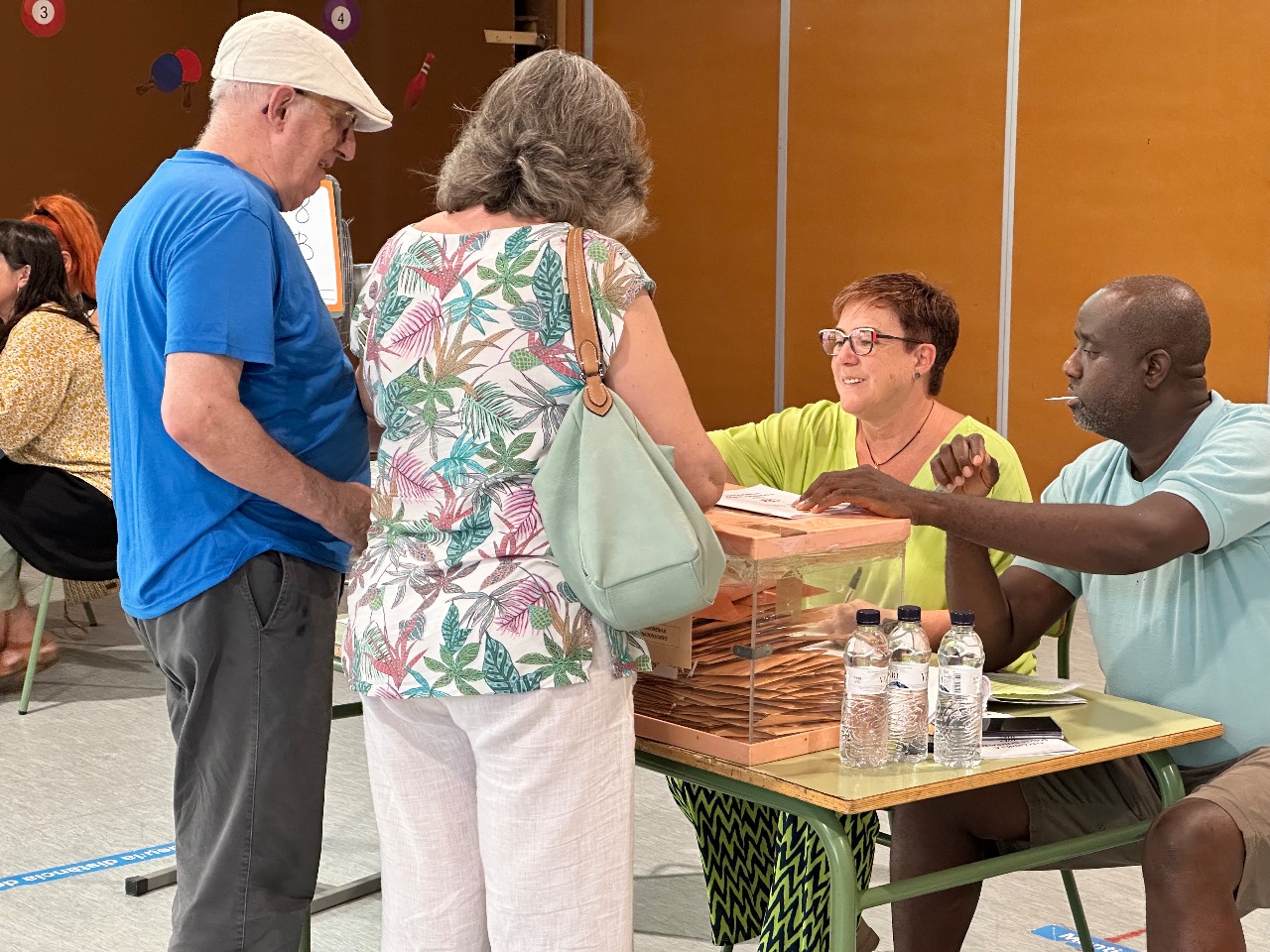 Eleccions generals 23 juliol 2023-Col·legi electoral ubicat a l'escola Mare de Déu de Montserrat