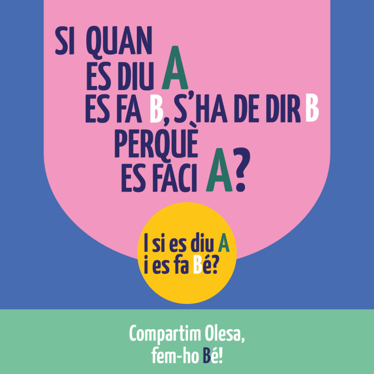 Cartell Campanya Compartim Olesa Fem-ho bé