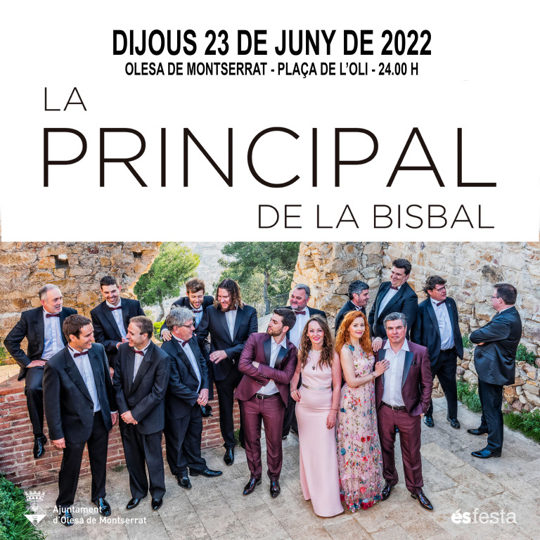 Cartell anunciant l'actuació de la Principal de la Bisbal