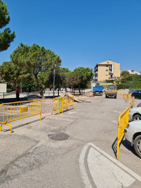 Obres de millora del paviment de la zona de Cal Mané