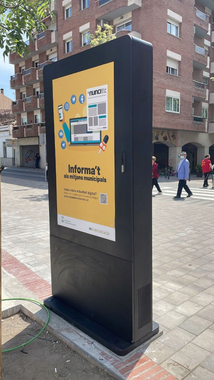 Tòtem Digital d'informació a la Plaça de l'Oli