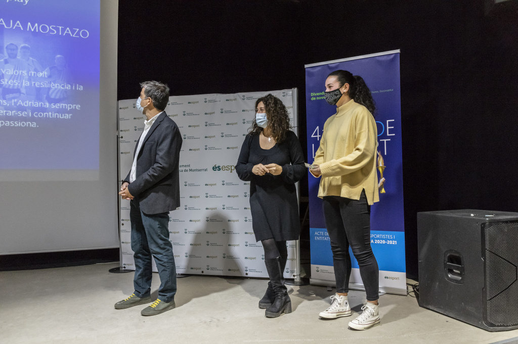 LLiurament de premis a la 4a Nit de l'Esport Local.