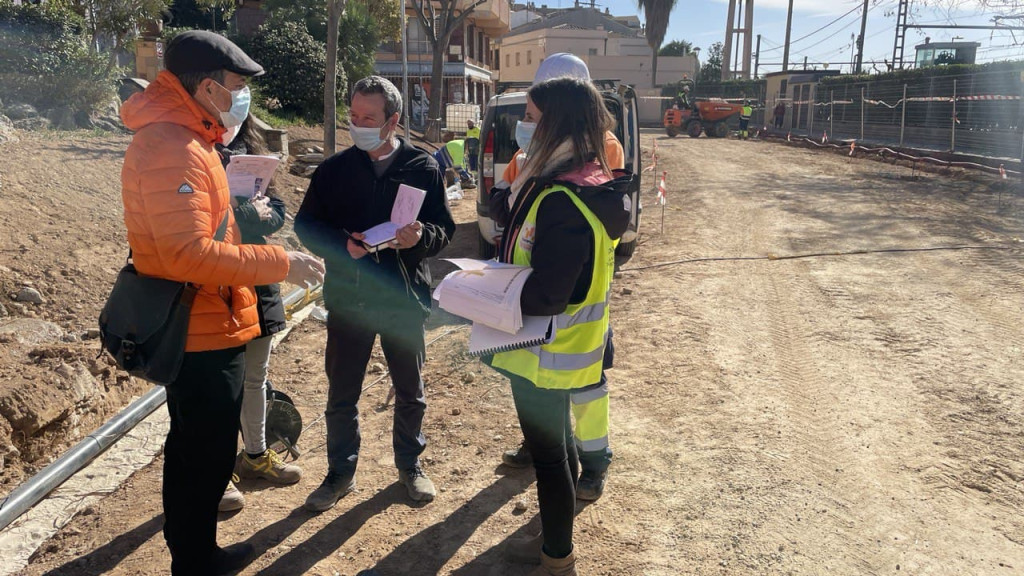 L'alcalde fa una visita a les obres