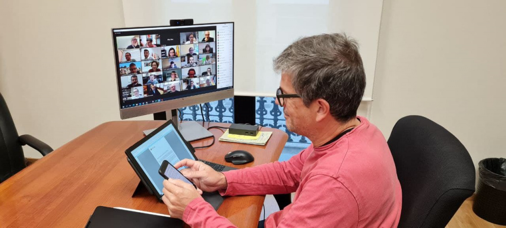 L'Alcalde Miquel Riera a la reunió telemàtica del consell d'alcaldes i alcaldesses del Baix Llobregat