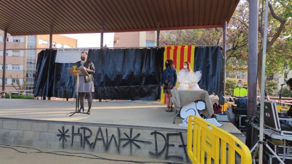 Entrega de premis a l'escenari del Parc Municipal