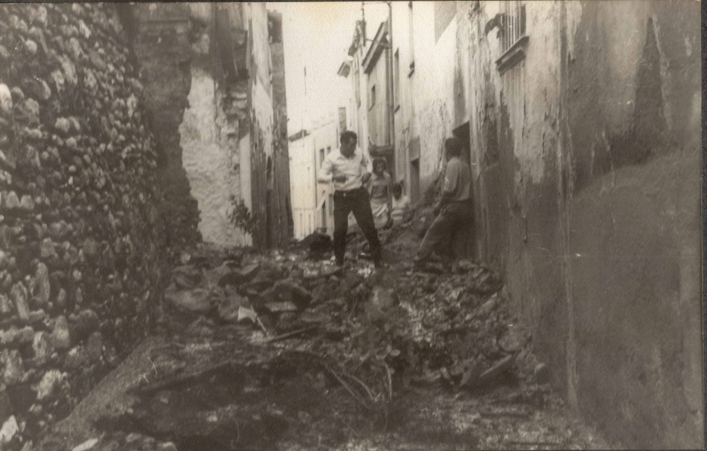 Efectes al carrer dels aiguats de 1971