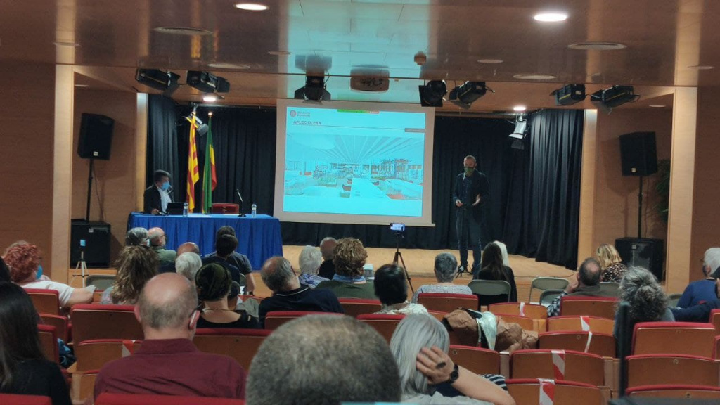 Acte a l'Auditori de la presentació del projecte d'ampliació de la biblioteca