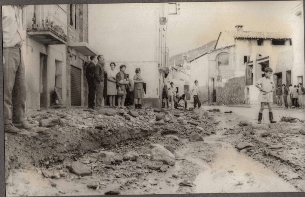 Fotografia de l'any 1971 dels aiguats