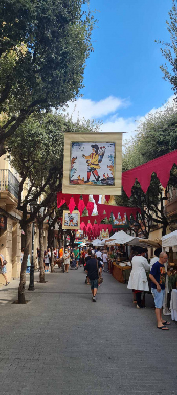 Vista del carrer on està situat el mercat barroc