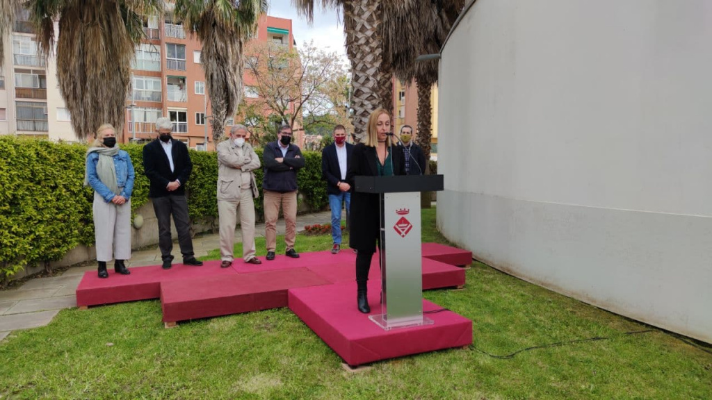 Presentació amb la diputada de l'àrea de Desenvolupament, turisme i comerç de la Diputació de Barcelona