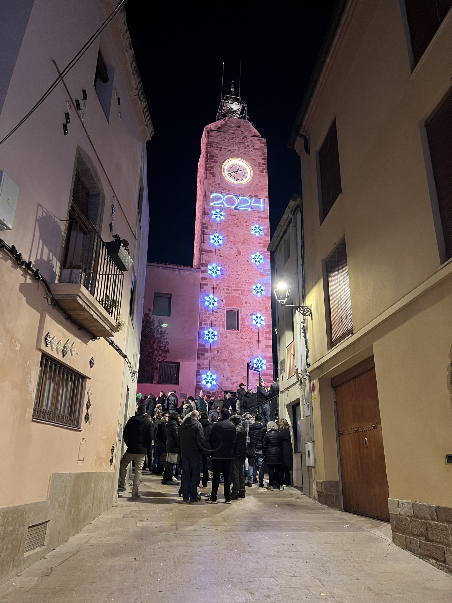 Campanades 2024 des de la Torre del Rellotge