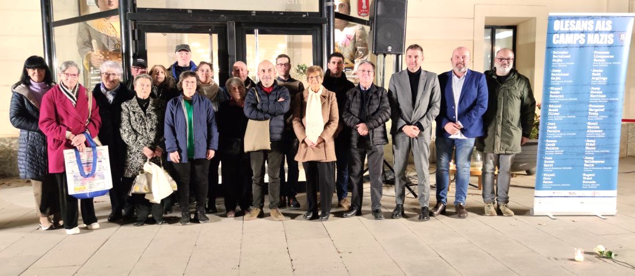 Acte d'homenatge de les víctimes olesanes de camps nazis. Gener 2024.