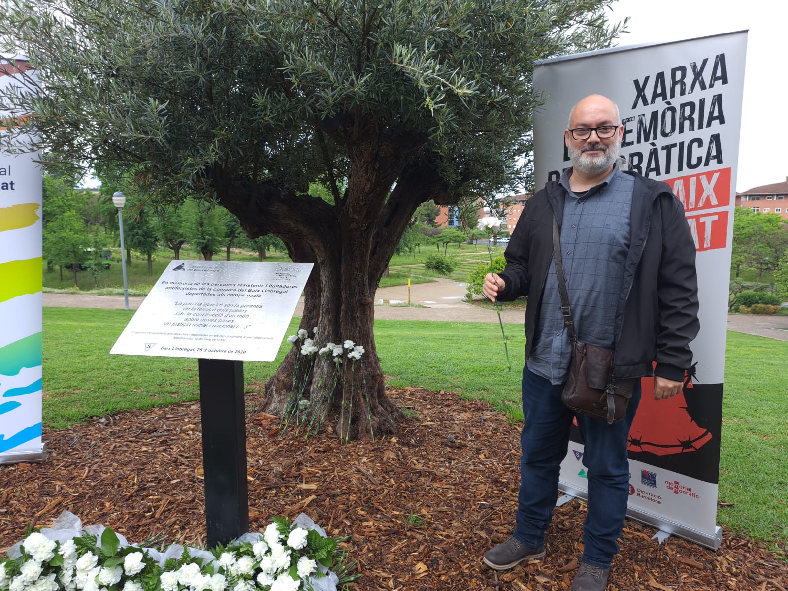 Xavier Rota a l'acte d'homenatge de les persones deportades a camps de concentració nazis