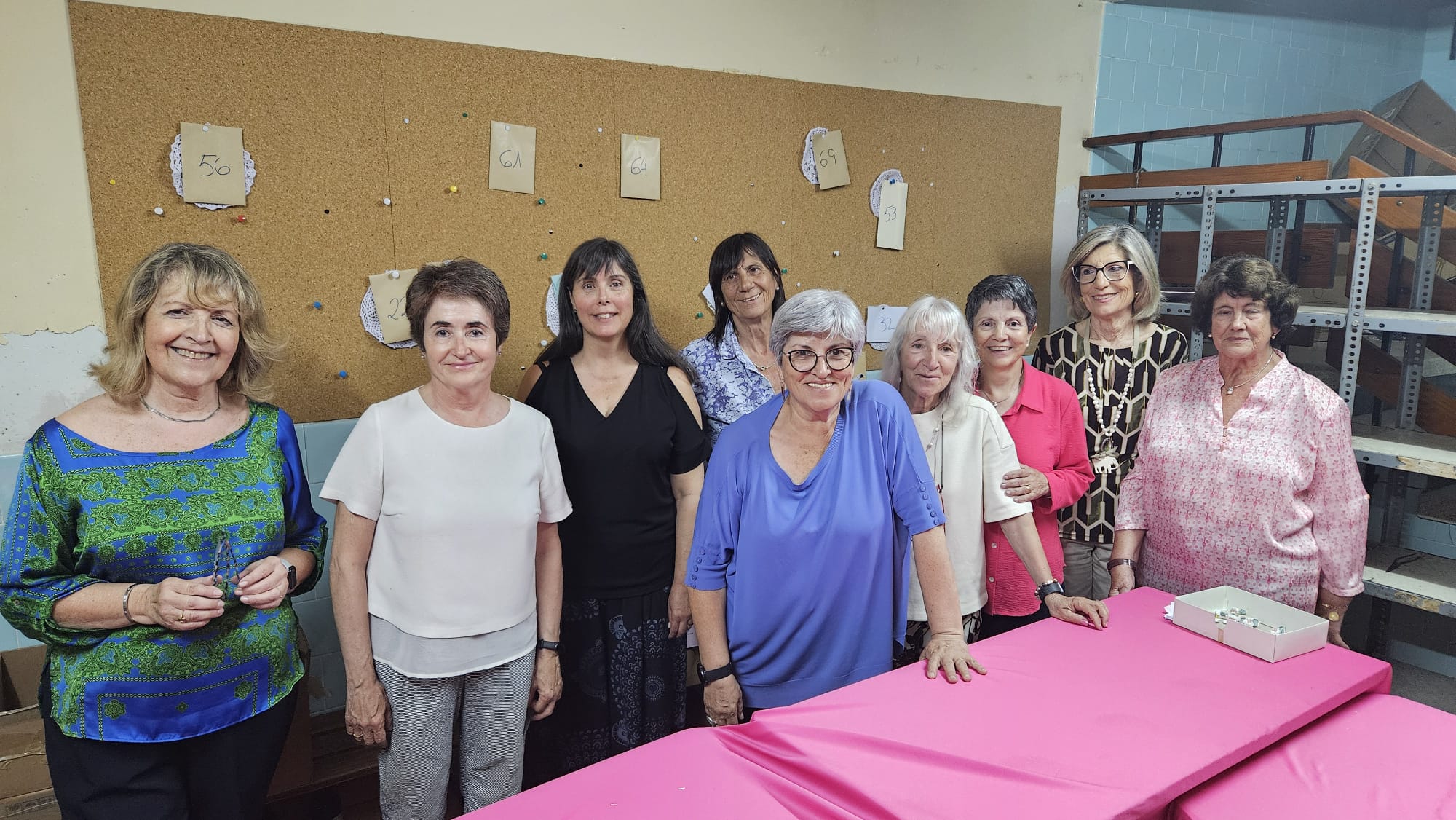 Organitzadores de la tómbola benèfica de Santa Oliva